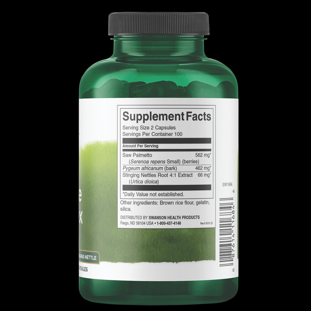 Swanson Herbal Prostate Complex 200 Caps Supplement Support Natural Formula