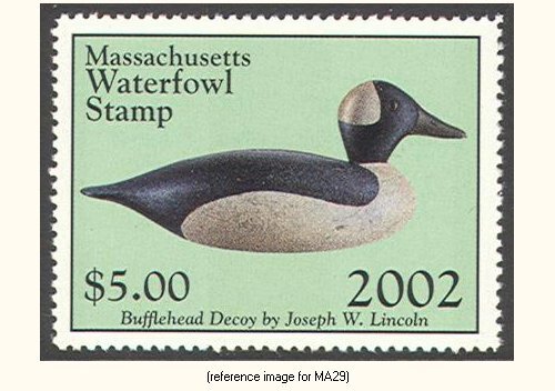 D2K Massachusetts Duck Stamp 2002 $5.00
