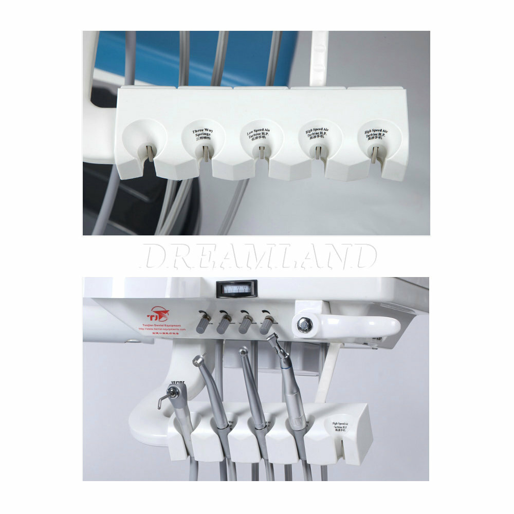 Dental Chair Unit PU Leather Computer Controlled DC Motor + Stool Kit