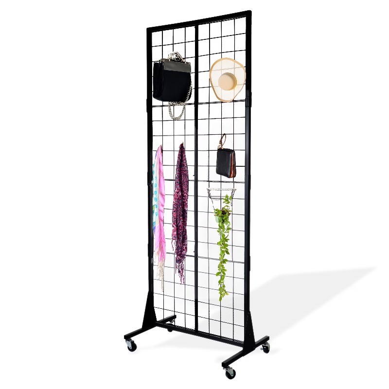 Wire Grid Wall Display Rack, Wall Grid Organizer, Display Rack for Hanging Items