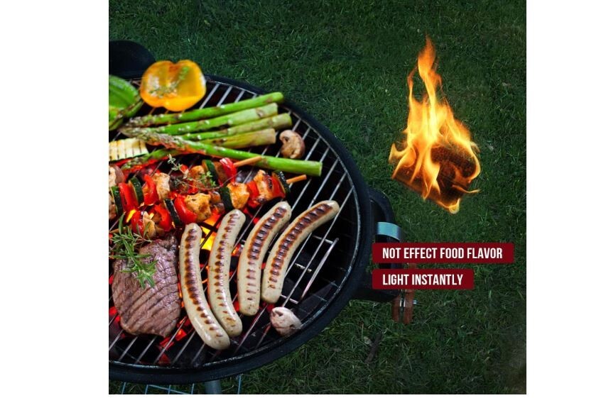 Fire Starter Squares 64, Odorless Fire Starters for Fireplace, Camping