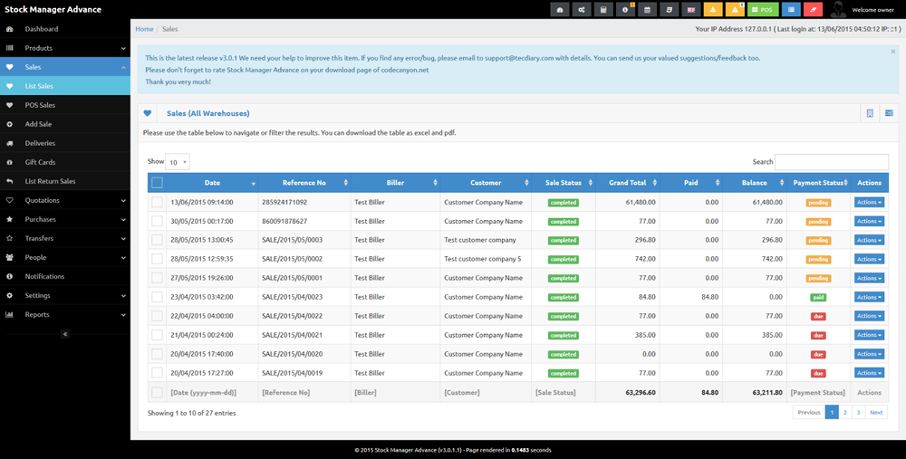 POS System with Free VPS Web Hosting and Installation