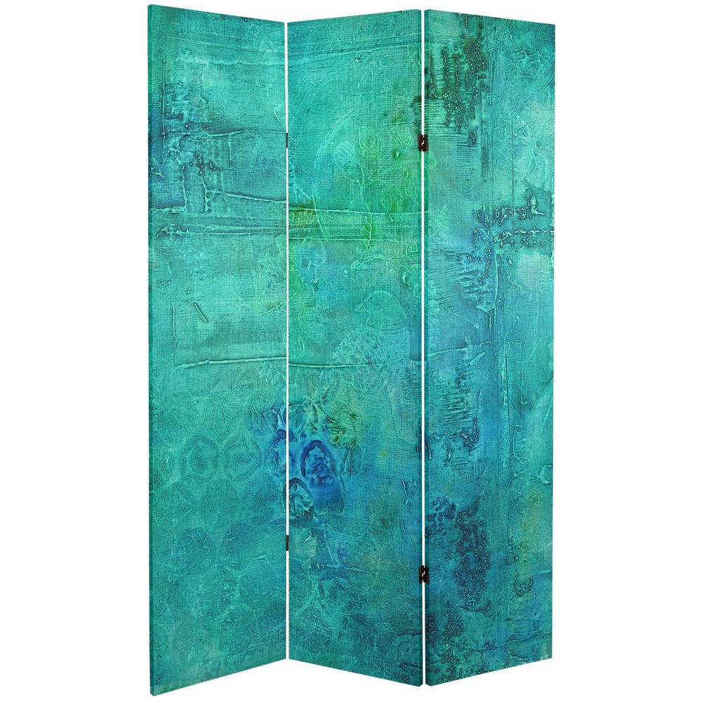 6 ft. Tall Double Sided Water Bird Canvas Room Divider