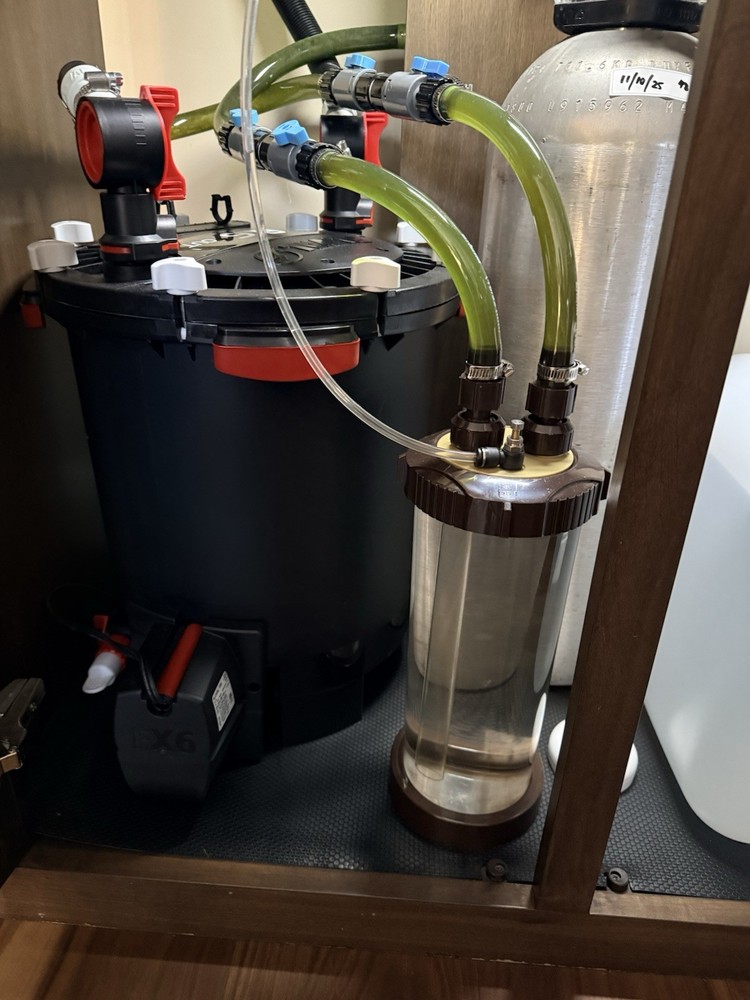 Inline CO2 Reactor 2.5L Aquarium Atomizer Diffuser Canister, Sump Planted Tank
