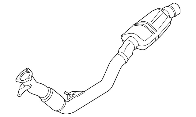 Genuine Audi Front Muffler 4M0-253-350-BN