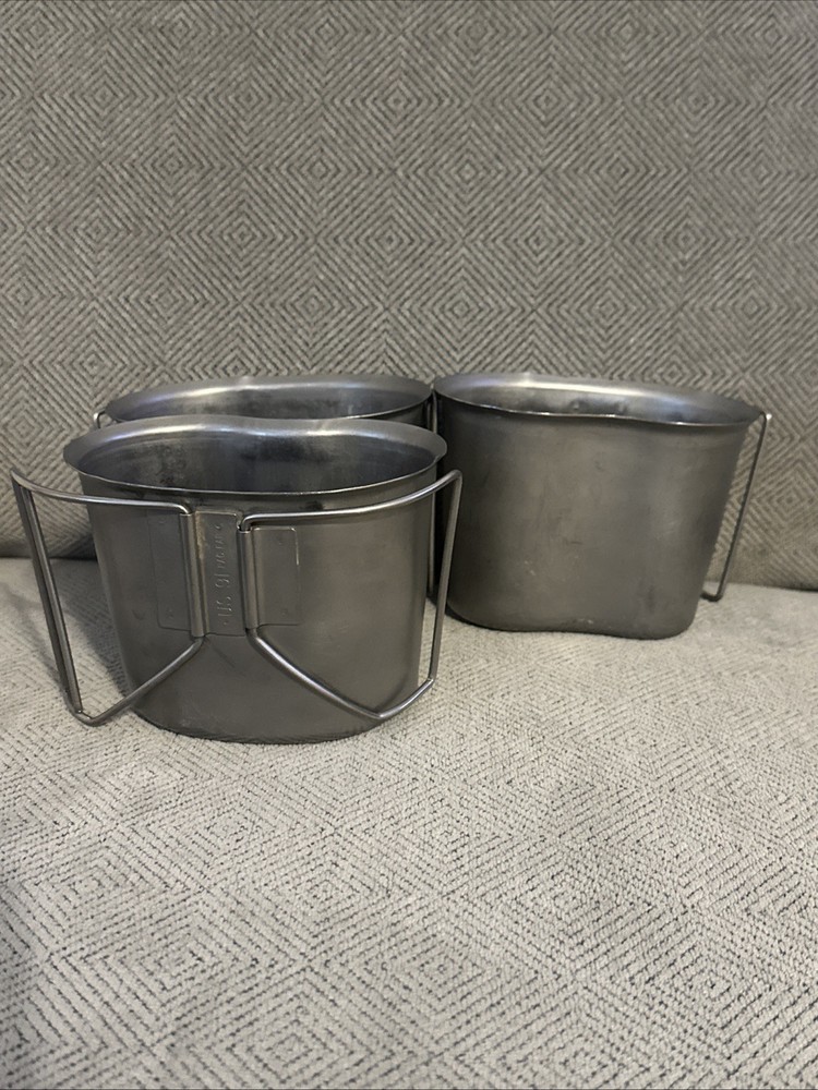 US Military Canteen Cup X3