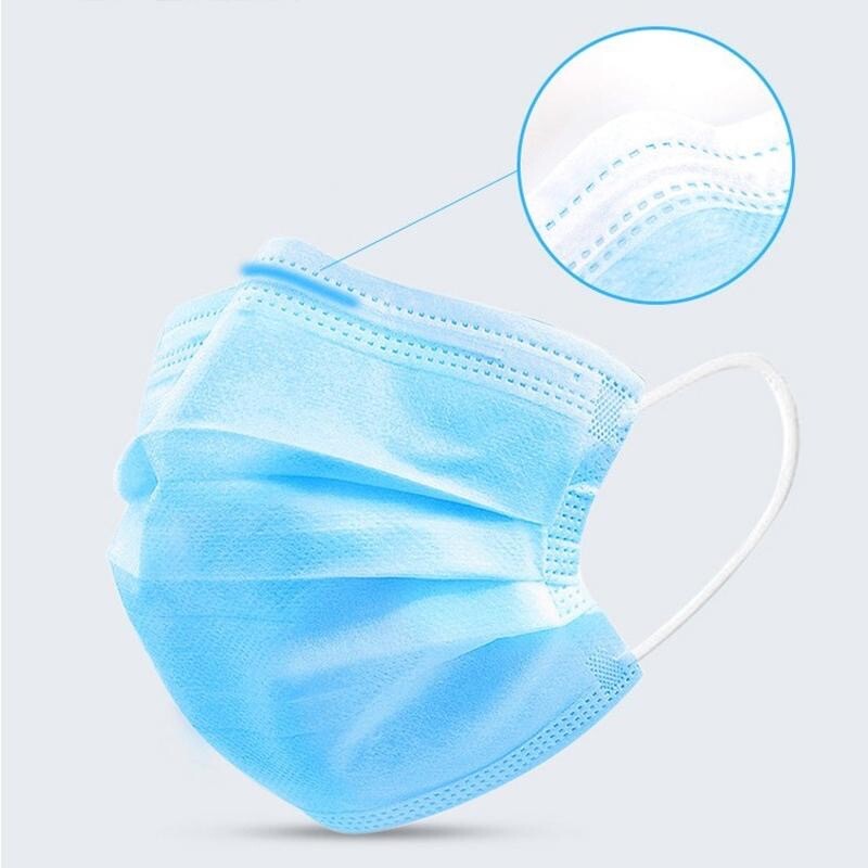 Face Masks Blue Pack - 50 Pieces