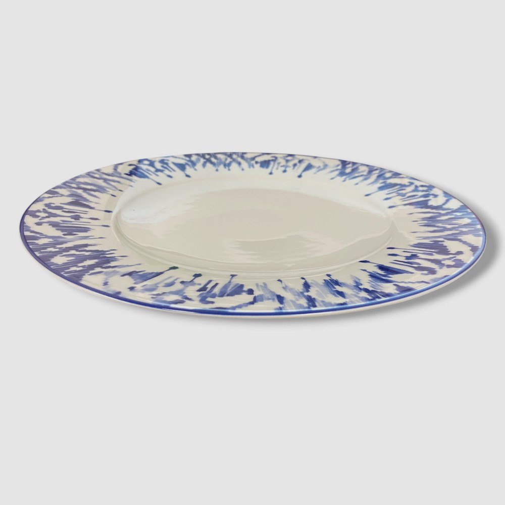 Neiman Marcus 11-Piece Haryana Blue Rim Dinnerware