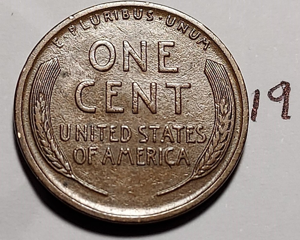 1919 Lincoln Wheat Cent #19