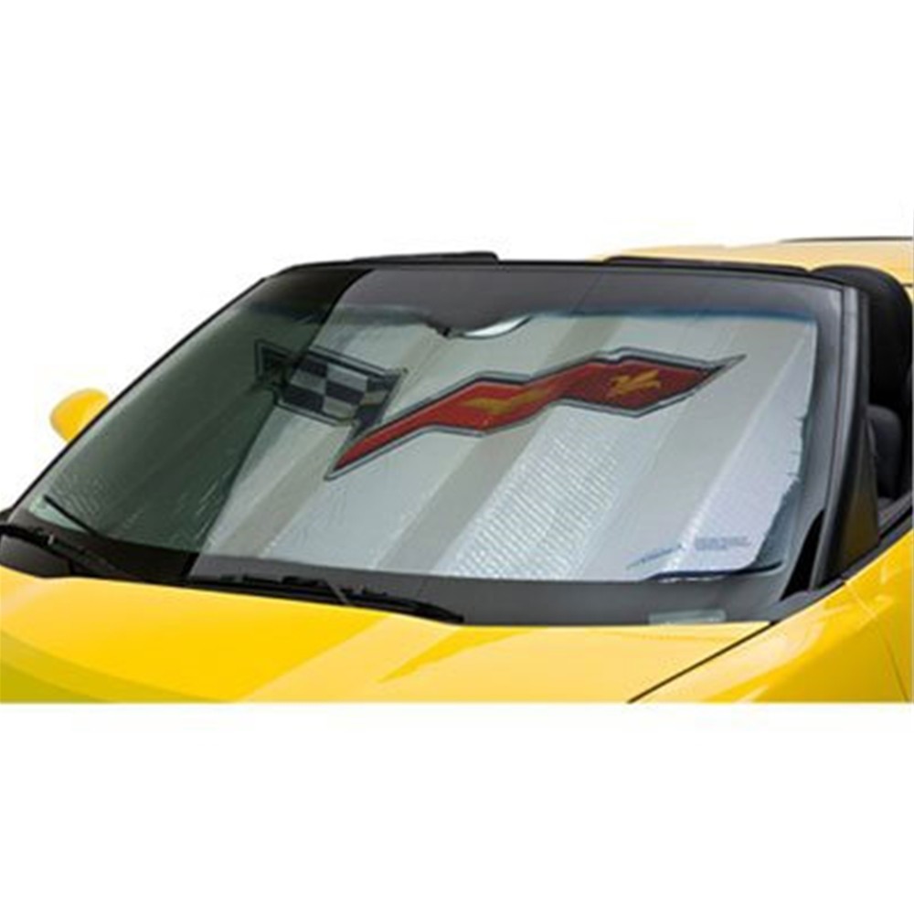 Corvette Folding Insulated Windshield Sun Shade : 2005 - 2013 C6