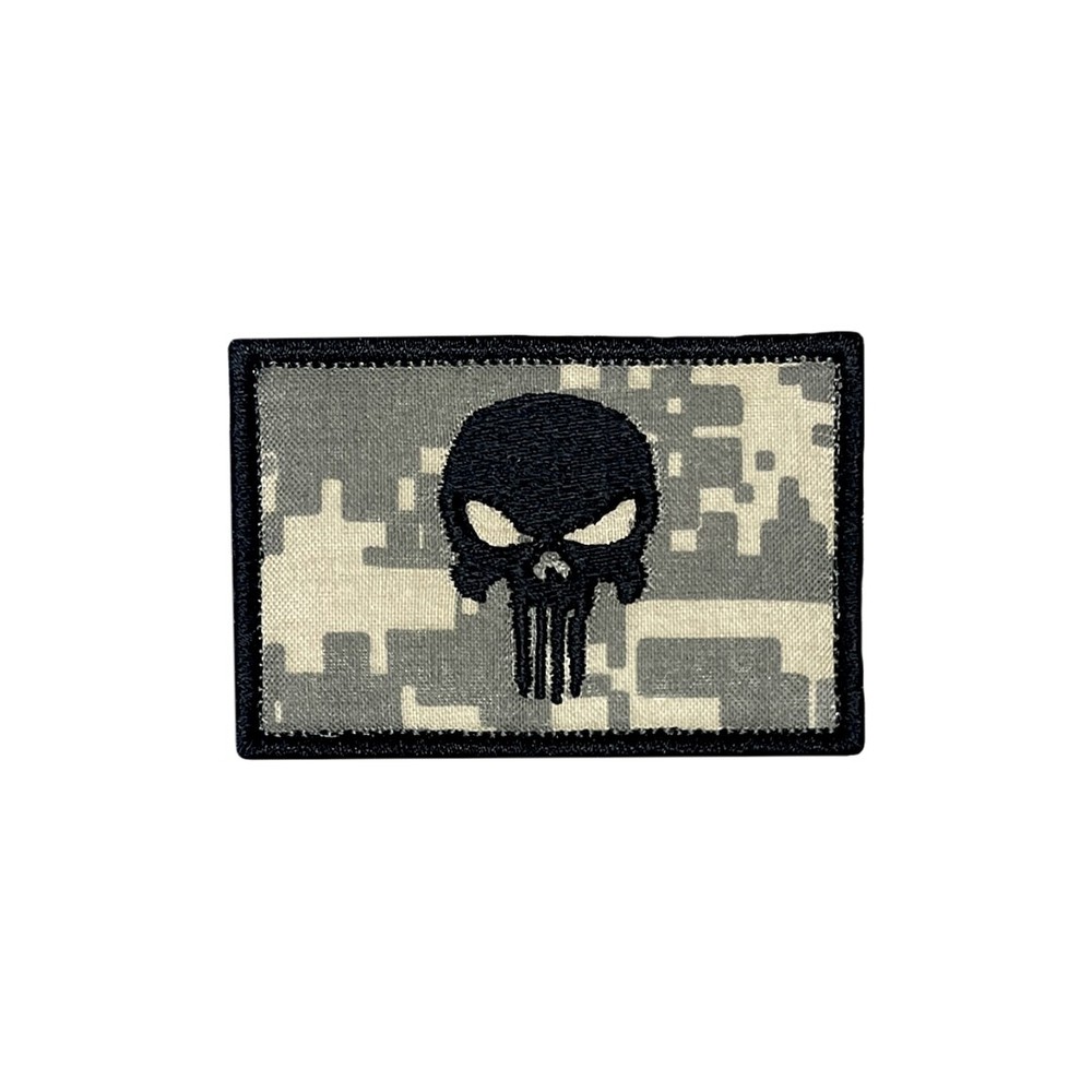Punisher Skull Tactical Patch - Hook and Loop Morale Badge - 2X3