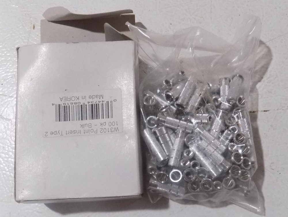 W3102 type 2 Point Insert 100 pk