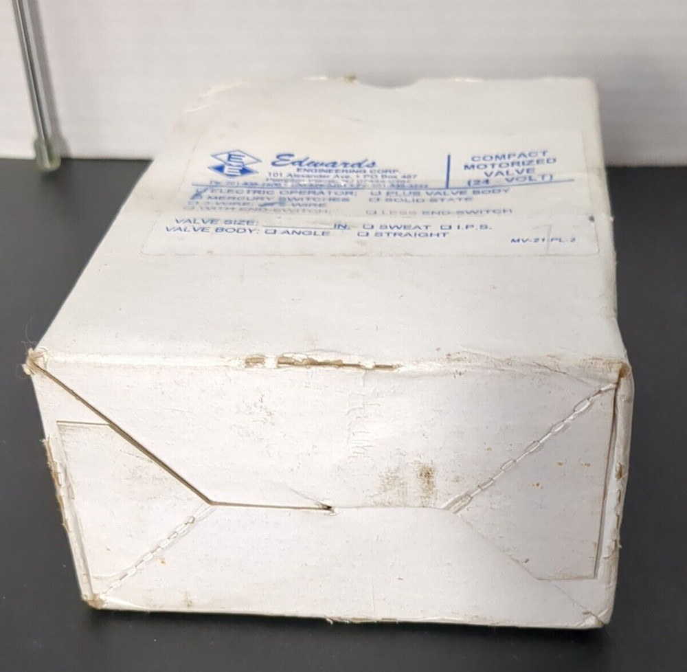 Edwards Engineering MV-21 Compact Motorized Zone Valve Mercury Operator RARE