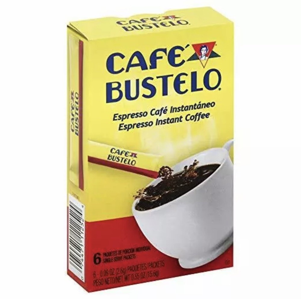 ( 2 Pack) Cafe Bustelo Instant Coffee Single Serve Packets, 6 Count