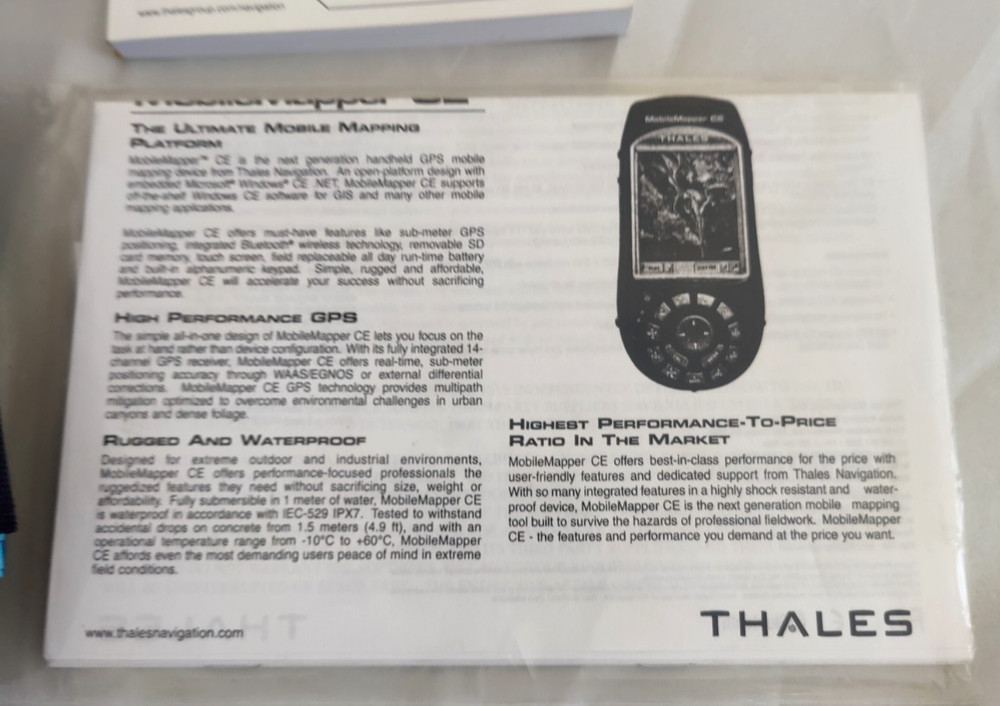 Thales MobileMapper Handheld GPS Mobile Mapping Device, Mobile Mapper