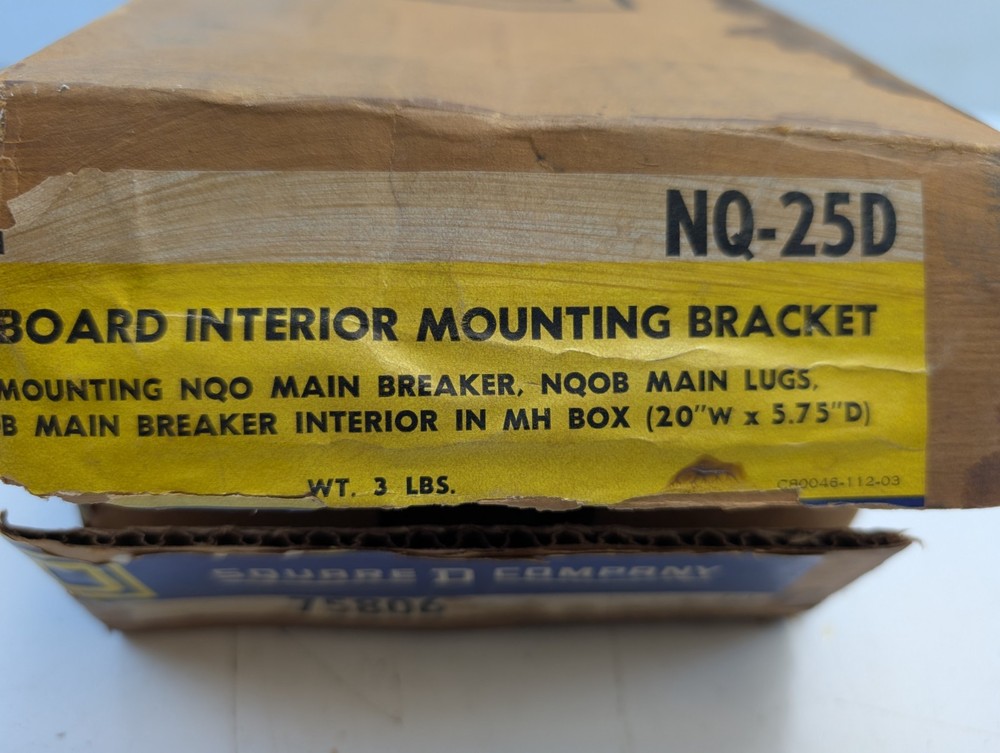 SQUARE D NQ25D Panelboard Interior Mounting Bracket