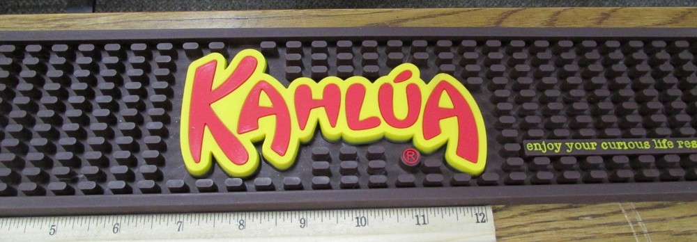 Kahlua large rubber bar drink mat, great man cave decor item decor