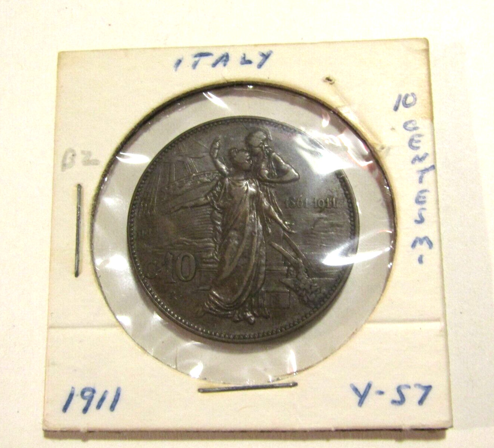 1911 Italy 10 Centesimi Coin