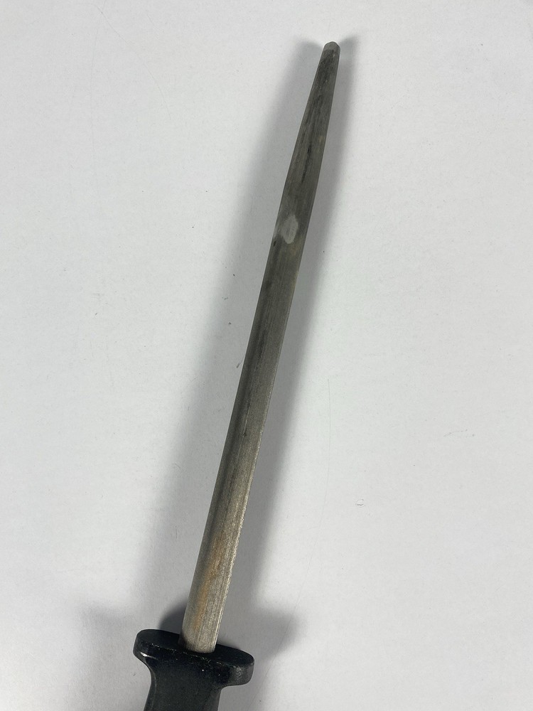 14.5” Honing Rod Sharpening Solid Metal Handle Used