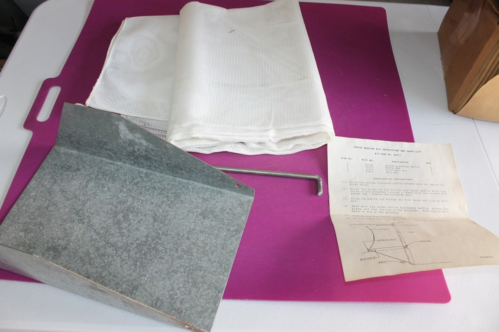 NOS Snapper Grinder SG8000 Bagging Kit. Part 40915.