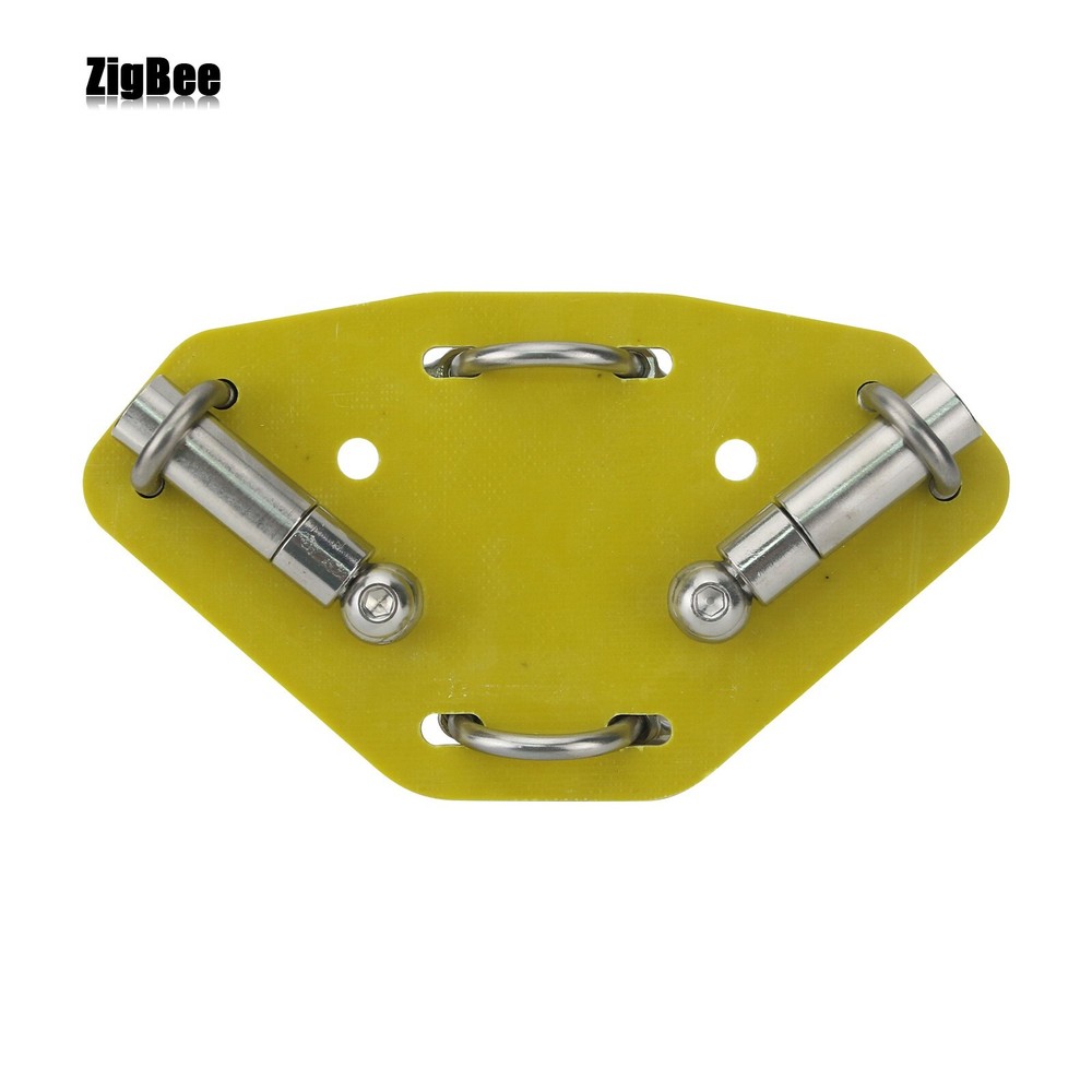Bright Yellow Antenna Base Mount Connected to Tripod Stand Thread