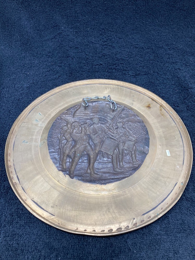 copper / Brass bicentennial hanging plaque