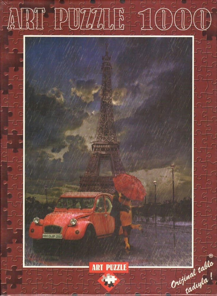 Eiffel & Rain & Love 1000 Piece Puzzle
