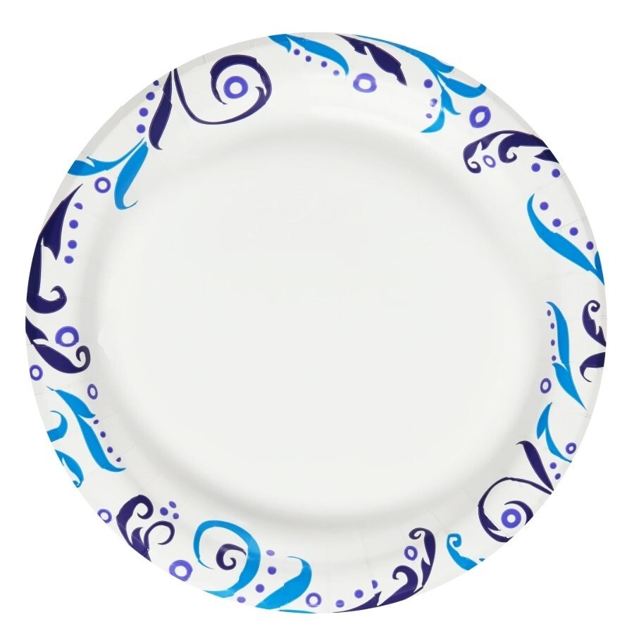 Great Value 8.5" Everyday Disposable Paper Plates, 100 Count