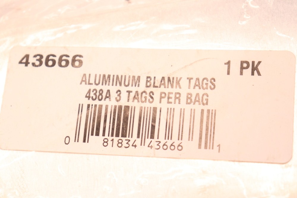 Blank Tags Aluminum 438A 43666