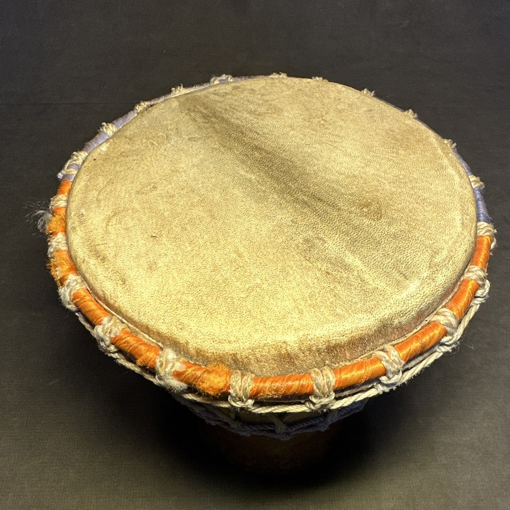 Hand Carved African Djembe Drum 11”
