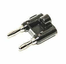 DUAL BANANA PLUG "BLACK"