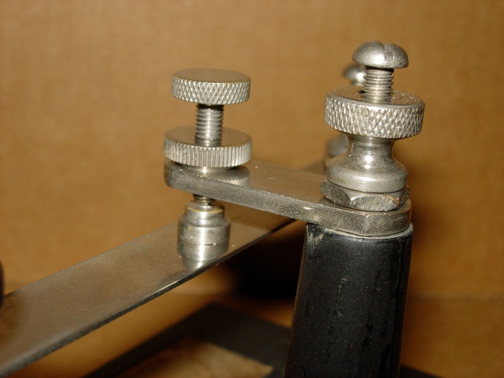 ANTIQUE CENCO LABORATORY STRAP KEY or TAPPER, NICE CONDITION, COMPLETE & WORKING