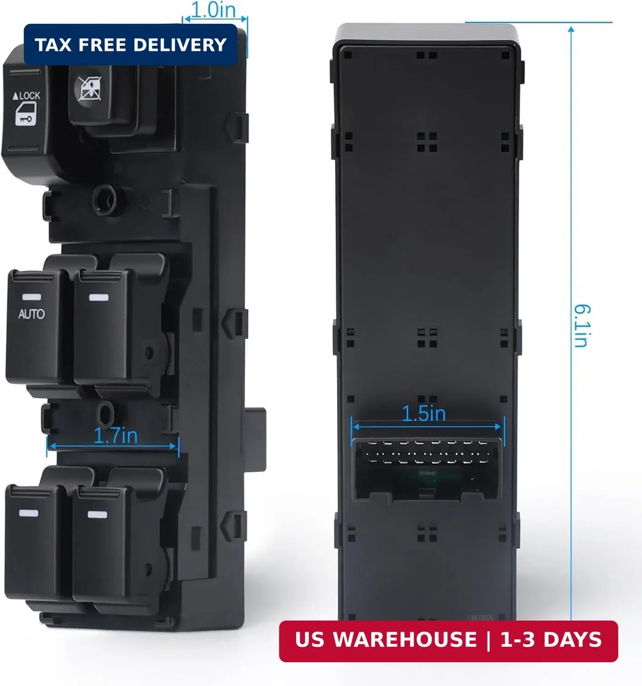 Power Master Window Switch Front Left Driver Side Compatible with 2010-2014 Sore