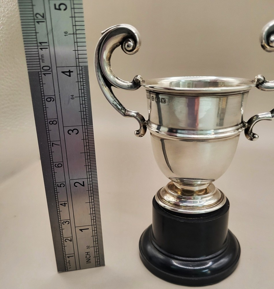 Solid Silver Antique Trophy Cup 43.9g, Hallmarked, Birmingham 1936. Refxdeod.