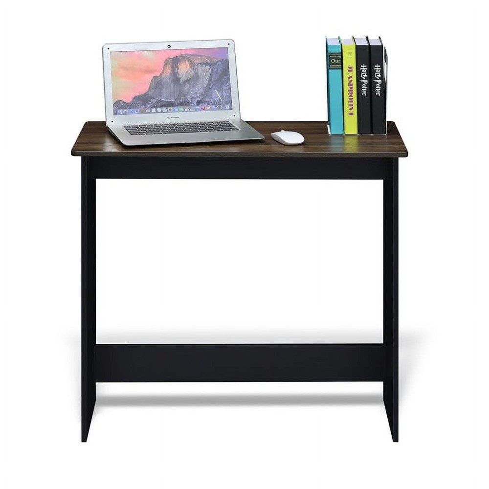 Simplistic Study Table Columbia Walnut W Space Saving & Sturdy Construction