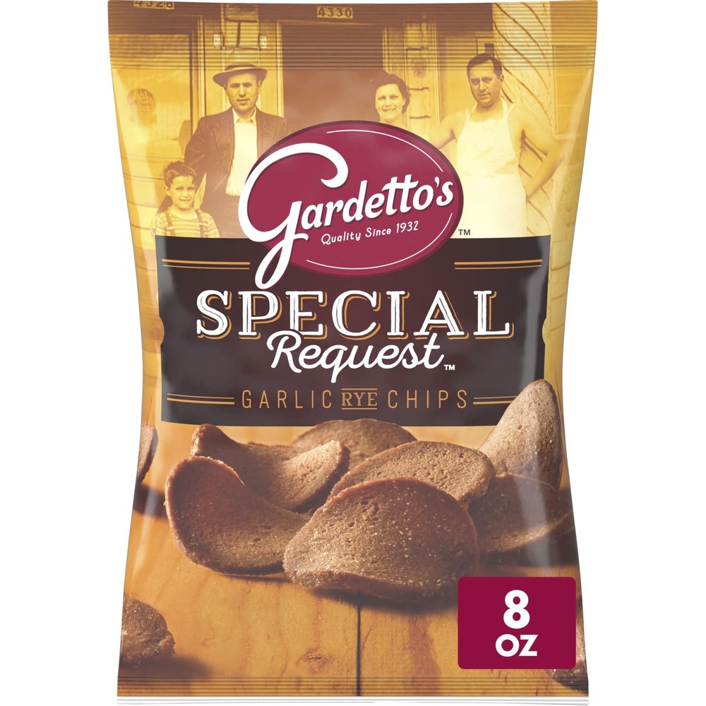 Special Request Garlic Rye Chips, Snack Bag, 8 oz