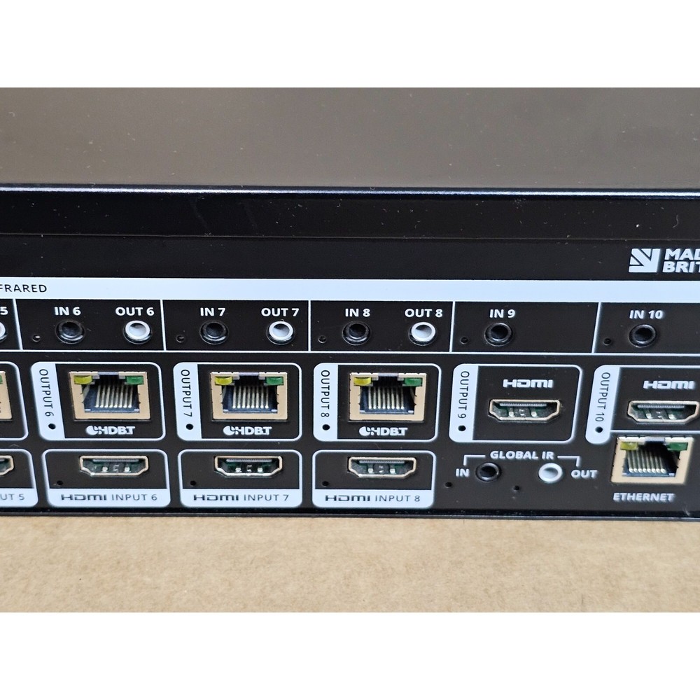 Zektor Z88 P8-HDBT-L-FFMB810 Fixed Format 8x10 HDBaseT Video Matrix EUC