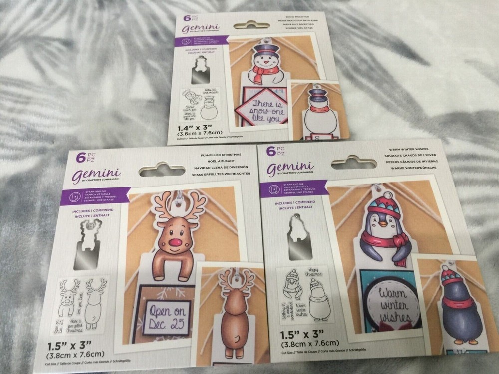 Gemini Character Front & Back Gift Tags Collection Bundle Crafters Companion