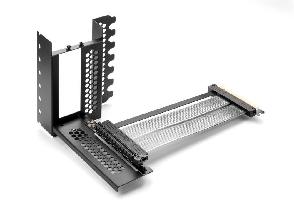 CableMod Gen4 Vertical GPU Bracket, 220mm Flat Line PCI-E Gen4 x16 and Riser