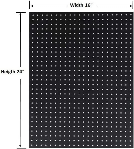 WallPeg 24" x 48" Pegboard Wall Organizer - Peg Board Organizer & Accessories