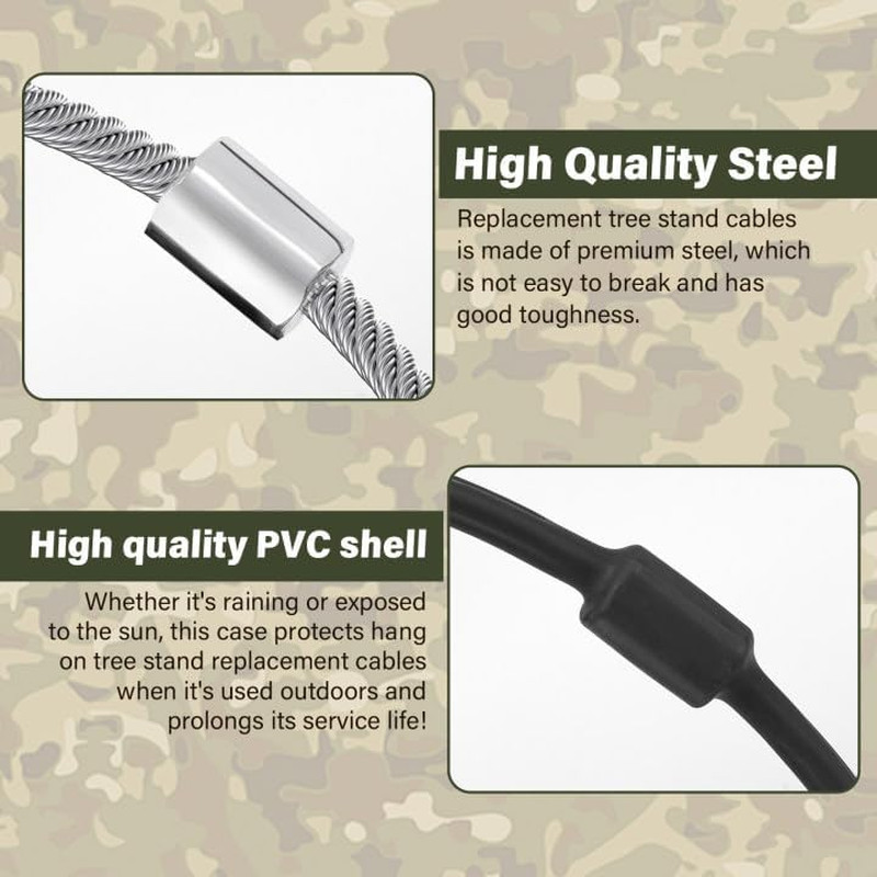 Climbing Tree Stand Replacement Cables for Summit Climber, 65" Hang on Climber