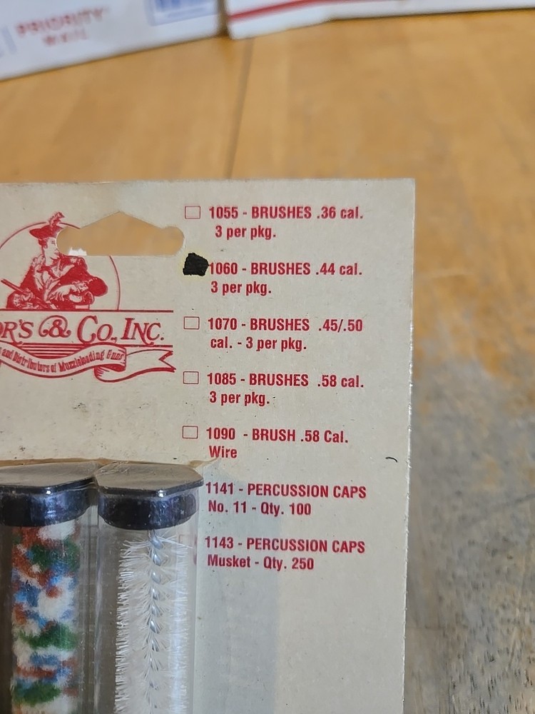 Taylor's & Co. Muzzleloading Accessories 1060 - BRUSHES. 44 Cal 3 Pack