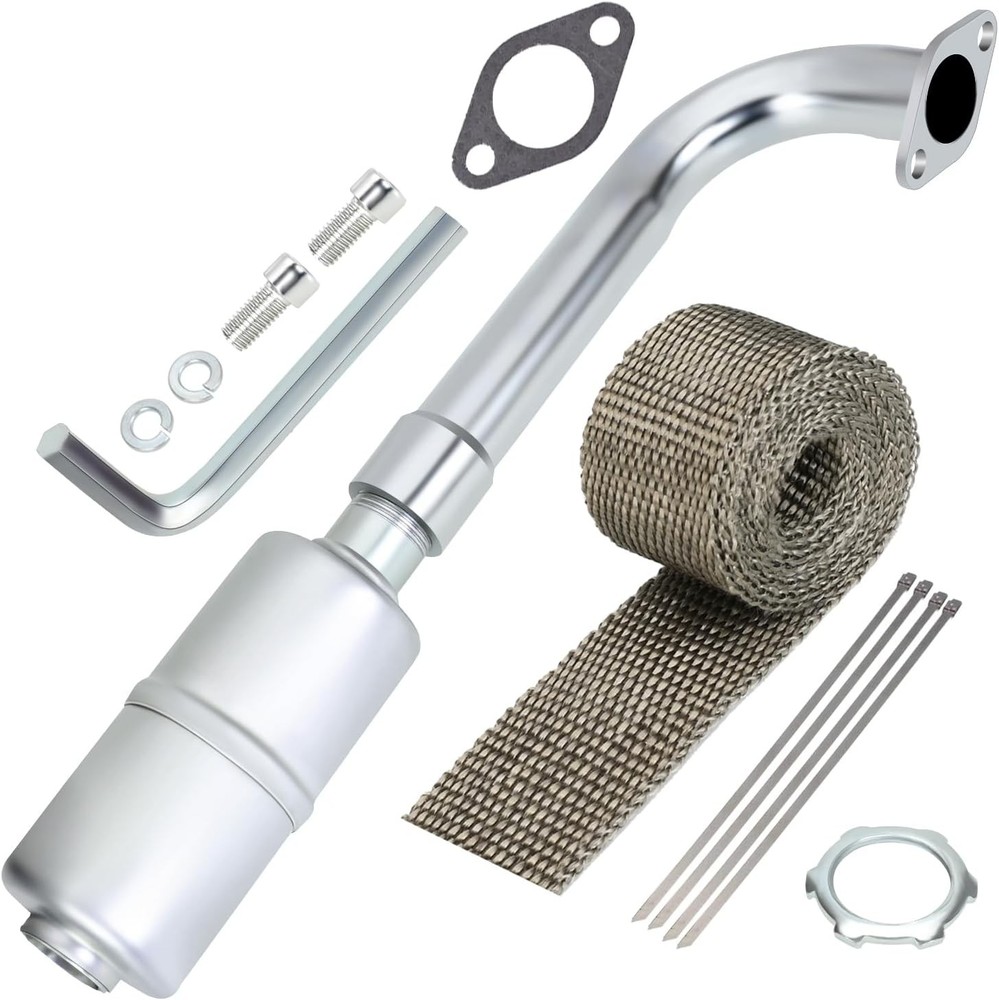 YOXUFA 420cc Exhaust Pipe Header Muffler Replacement for Predator 301cc 8hp...