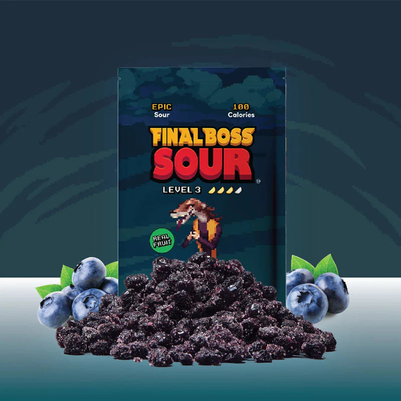 Final Boss Sour | Blueberry | Level 3 (30g) Exotic Snacks