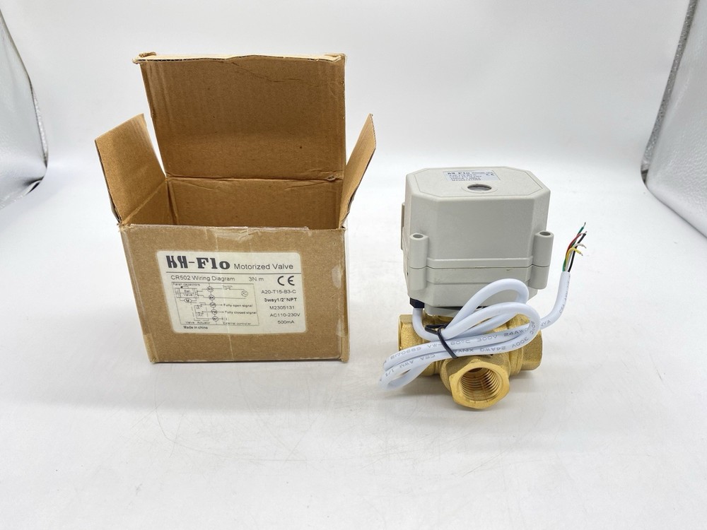 HSH-FLO A20-T15-B3-C Horizontal Motorized Valve