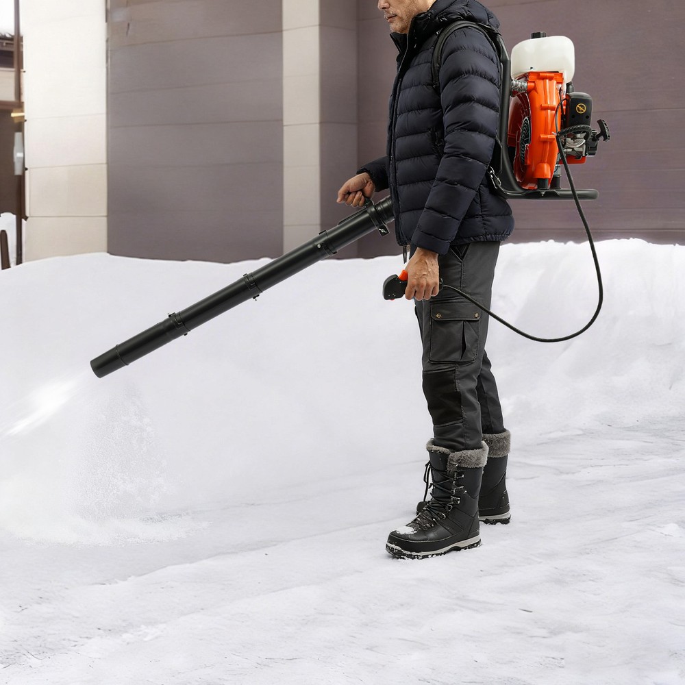 2-stroke Leaf Blower Tool Manual Gasoline Power Backpack Dust Blowing Machine