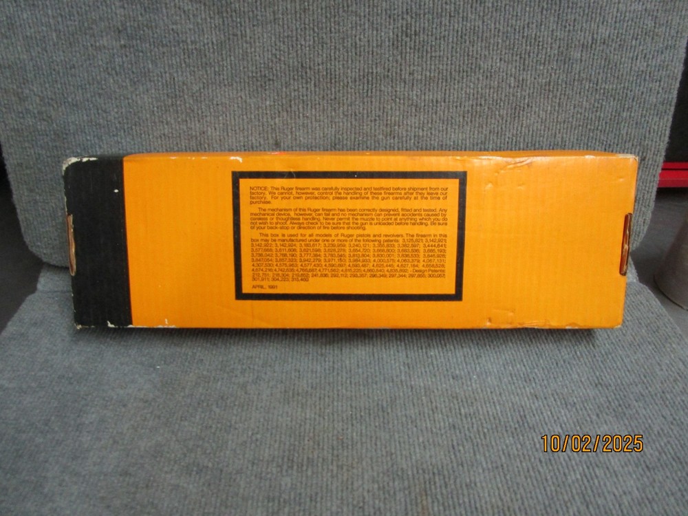 Vintage Ruger Red Hawk SS Box