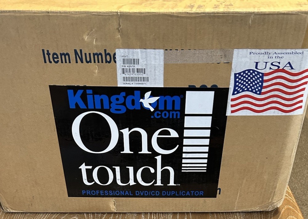Kingdom One Touch KDV7A Professional Optical CD DVD Duplicator Open box, NEW