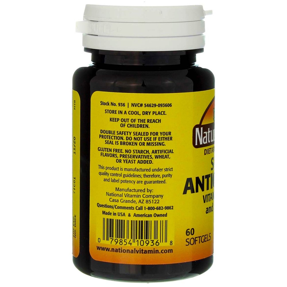 2 Pack Nature's Blend Super Antioxidant Soft Gels, 60 Ct