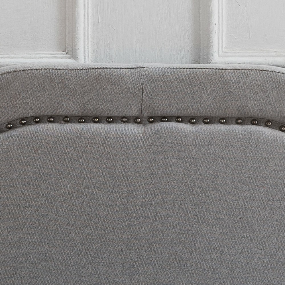 Broswell Light Grey Fabric Queen/ Full Headboard